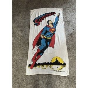 Vintage DC Comics‎ Superman 1974 Beach Towel Full Size